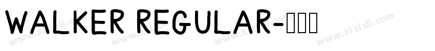 Walker Regular字体转换